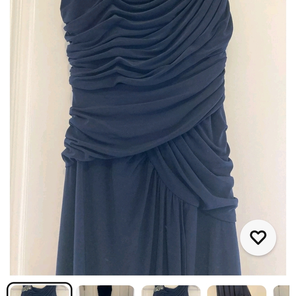 Elegant Navy Blue Women's Dress